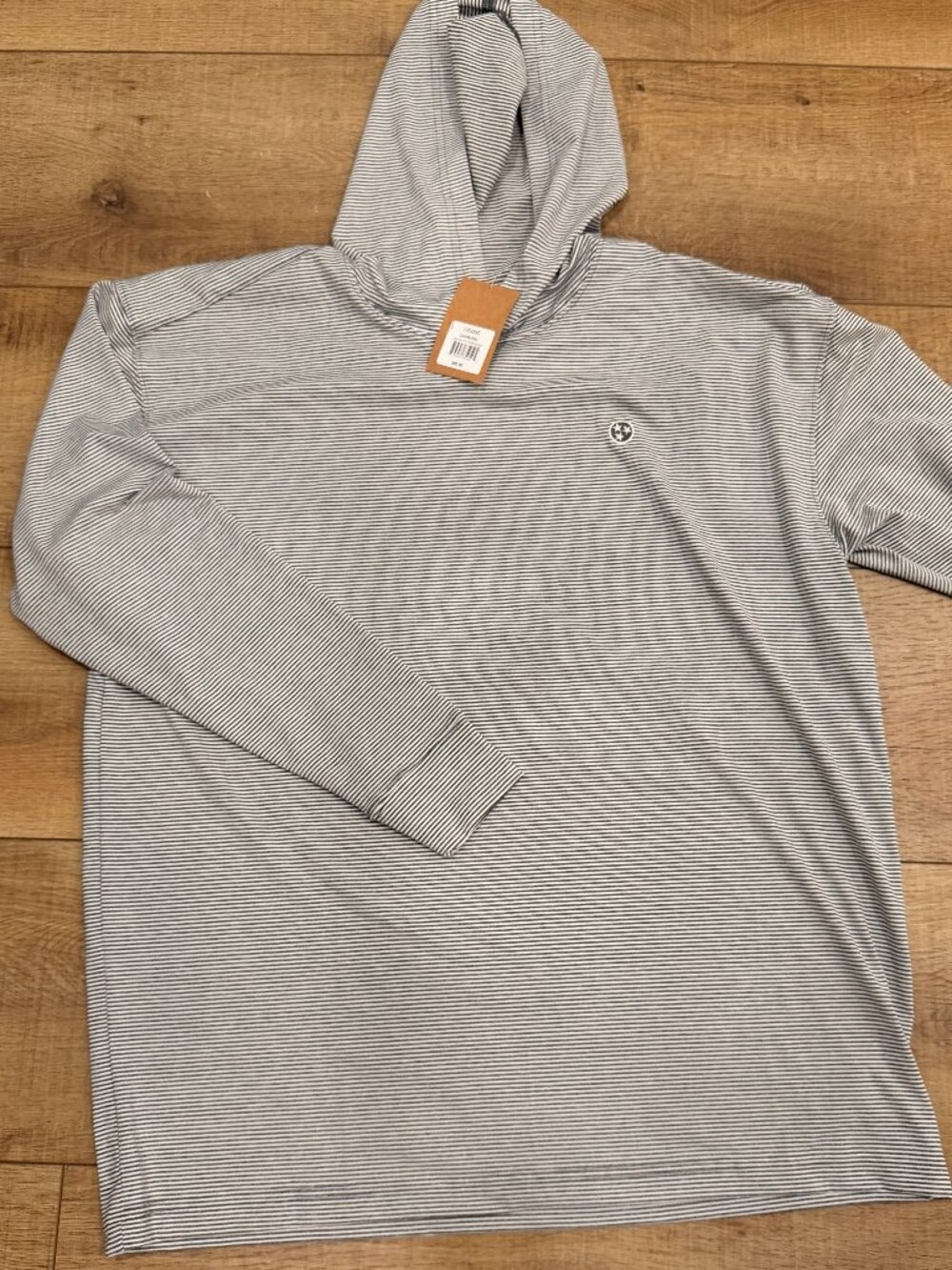 NWT Volunteer Traditions Stripe Performance Hoodie (Large)